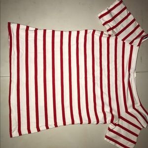 Forever 21 Stripped Off The Shoulder Top